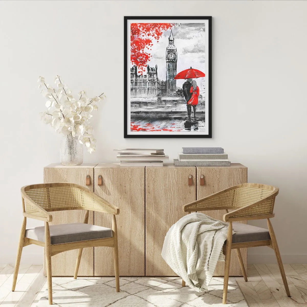 Poster în ramă neagră - Îndrăgostit de Londra - 40x50 cm