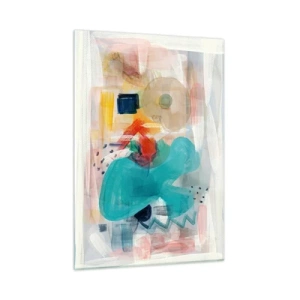 Tablou pe sticlă - Joc plin de culoare - 50x70 cm