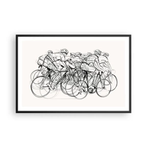 Poster în ramă neagră - Mână în mână - 91x61 cm