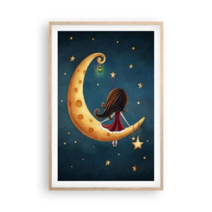 Poster în ramă de stejar deschis - A fost odată ca niciodată... - 61x91 cm