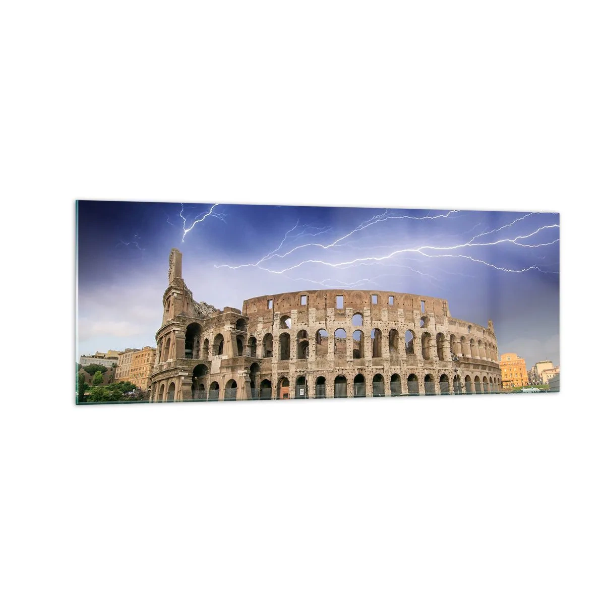 Tablou pe sticlă - Arena de luptă - 140x50 cm