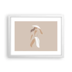 Poster în ramă albă - Moda este distractivă - 40x30 cm
