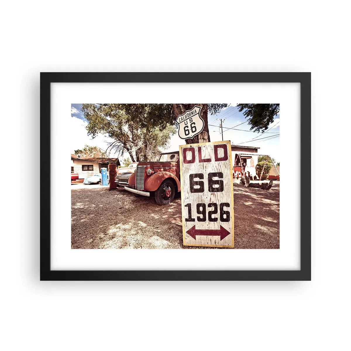 Poster în ramă neagră - O legendă provincială americană - 40x30 cm