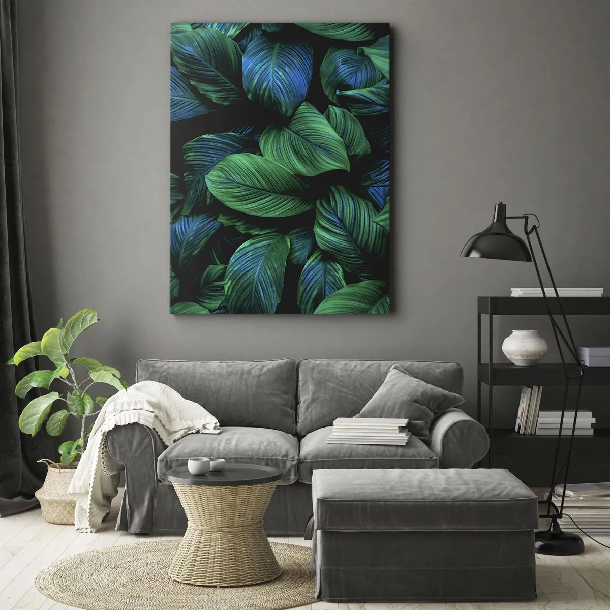Tablou pe pânză - Traficul verde - 45x80 cm