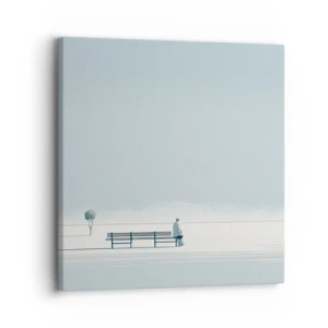 Tablou pe pânză - Da, aștept. - 30x30 cm