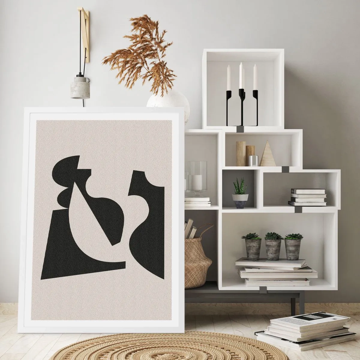 Poster în ramă albă - Pentru autoasamblare - 50x70 cm