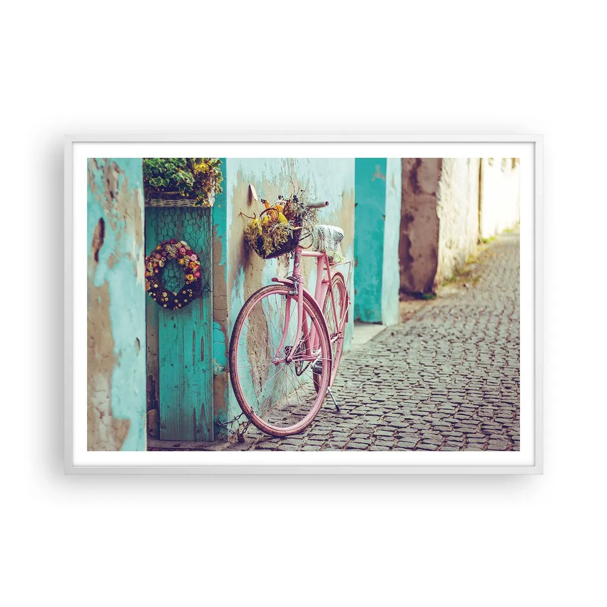 Poster în ramă albă - Mă întorc imediat - 100x70 cm