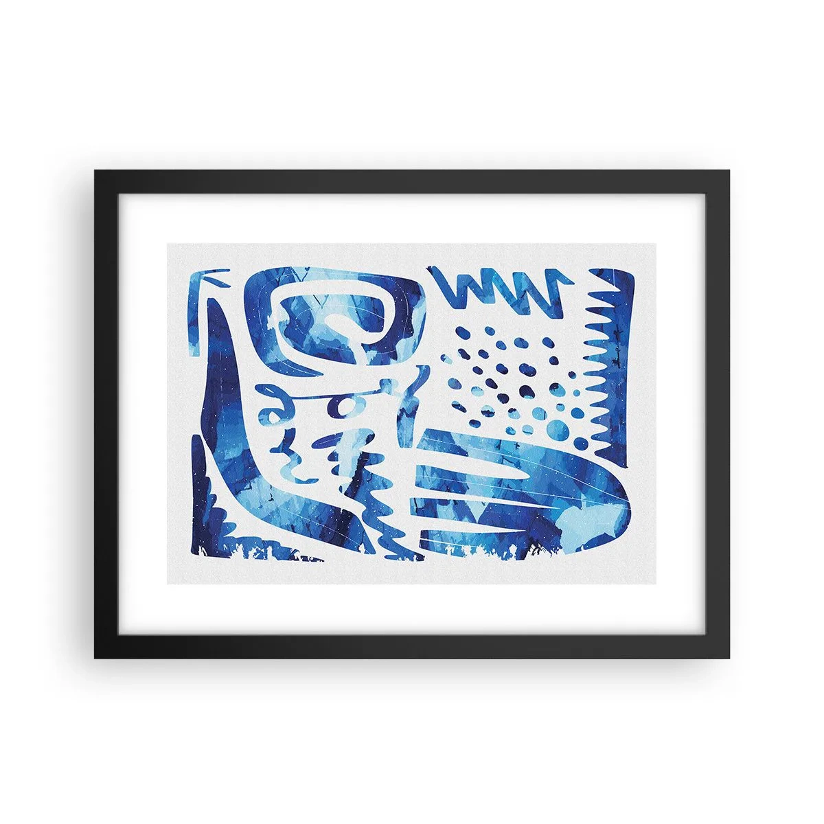 Poster în ramă neagră - Înapoi la rădăcini - 40x30 cm