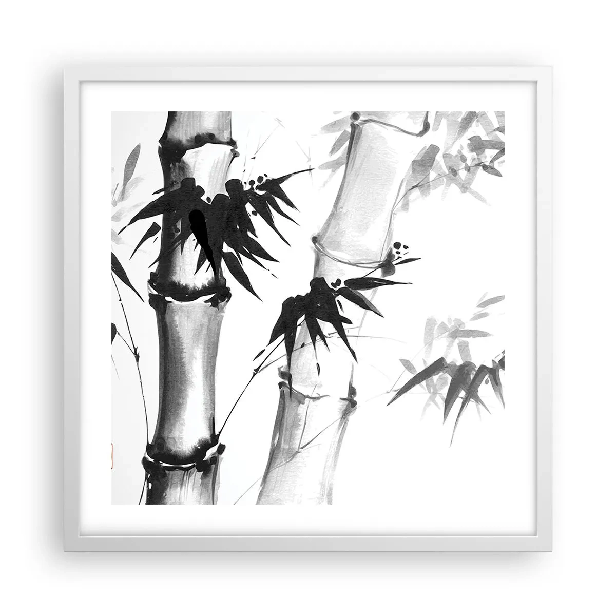 Poster în ramă albă - Primul-plan al Orientului - 50x50 cm