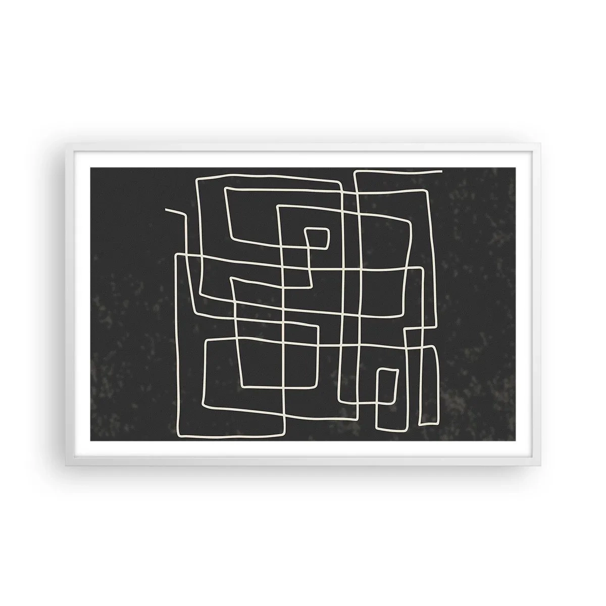 Poster în ramă albă - Nu atât de simplu - 91x61 cm