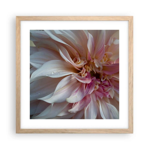 Poster în ramă de stejar deschis - Prospețime înfloritoare - 40x40 cm