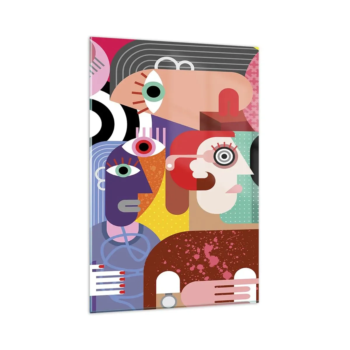 Tablou pe sticlă - Am venit de la domnul Picasso - 80x120 cm