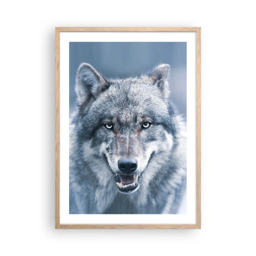 Poster în ramă de stejar deschis - Accepți provocarea? - 50x70 cm