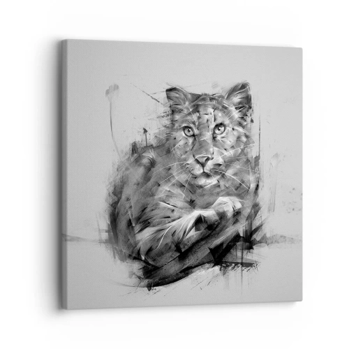 Tablou pe pânză - Da, te ascult cu atenție - 30x30 cm