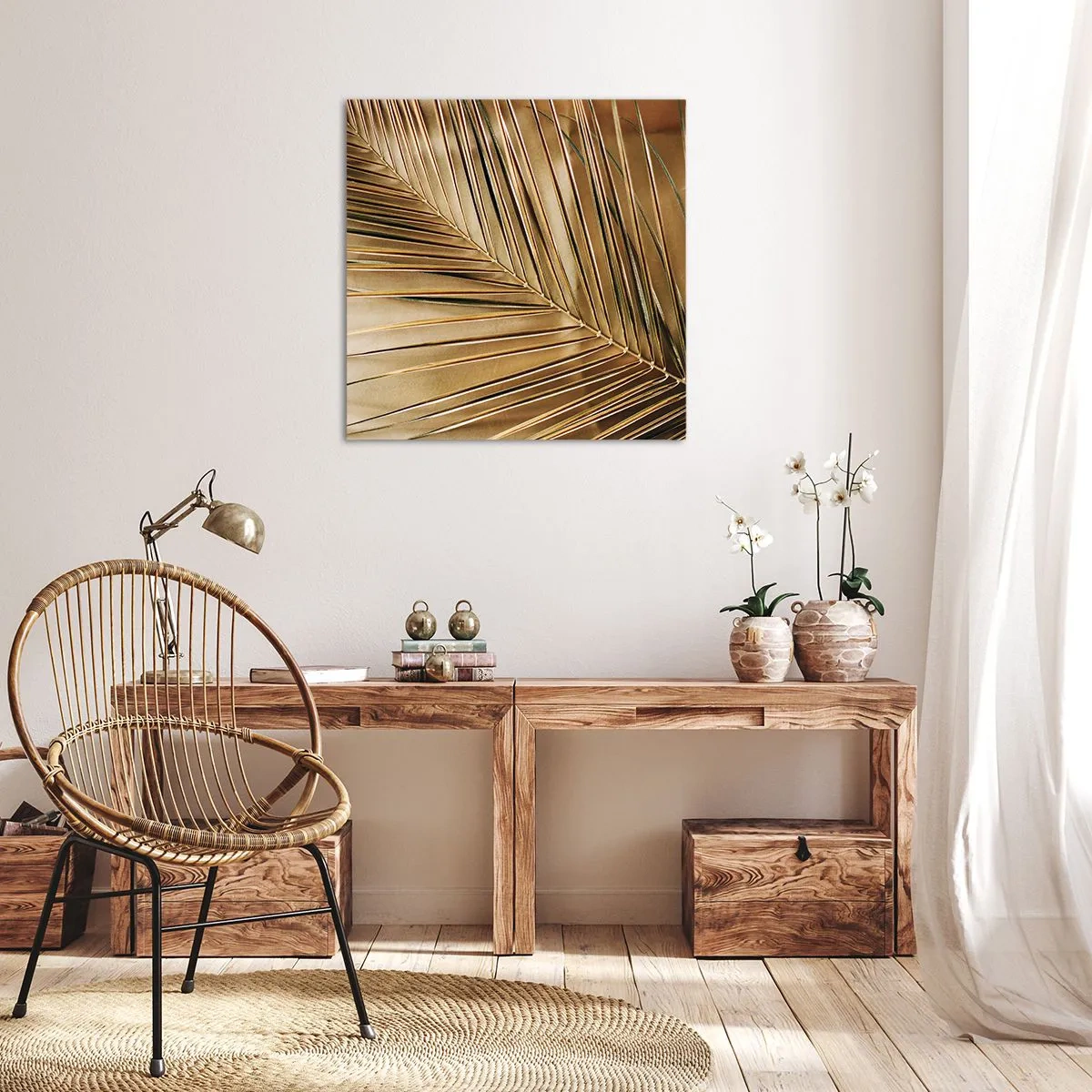 Tablou pe pânză - Colonadă naturală - 70x70 cm