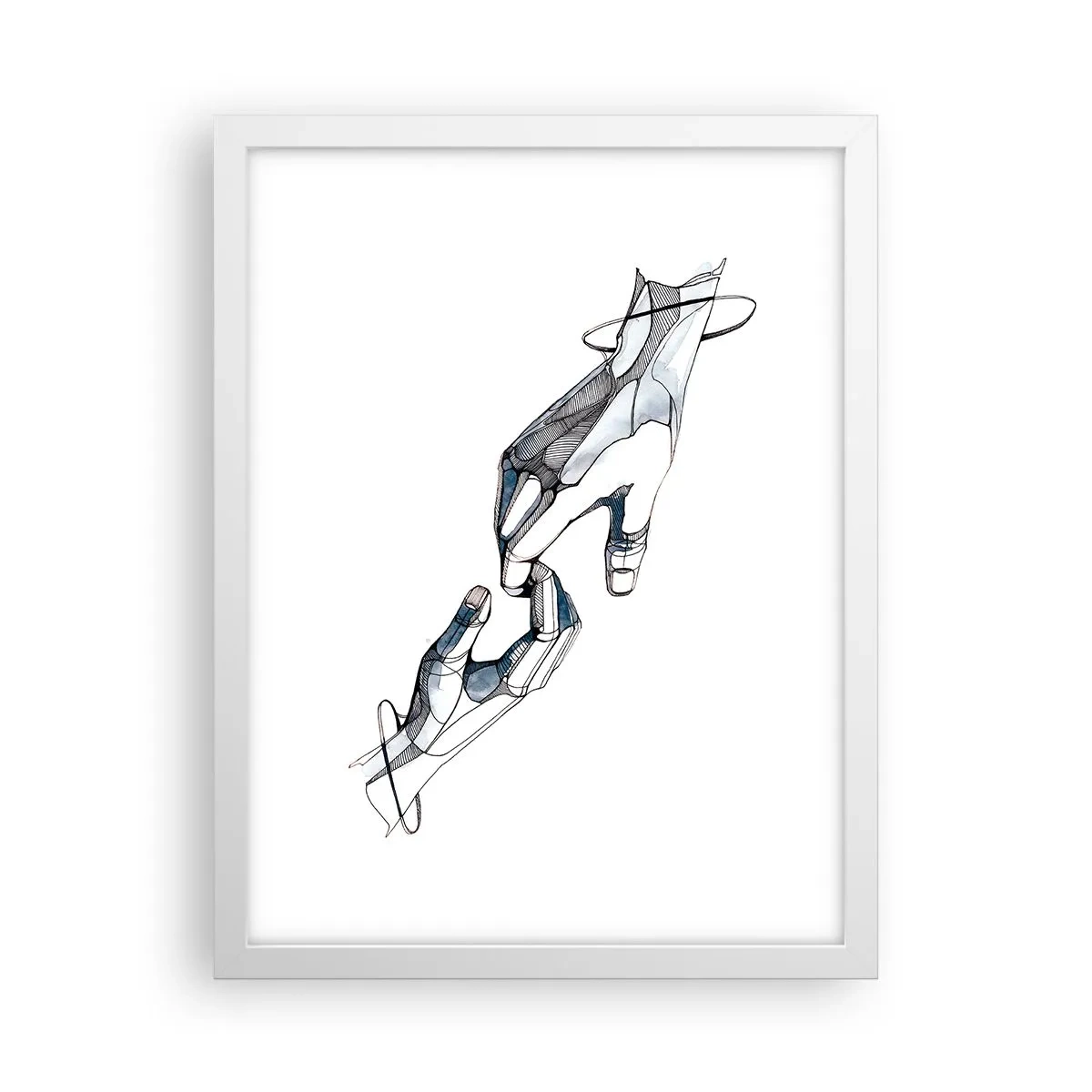 Poster în ramă albă - Gest frumos - 30x40 cm