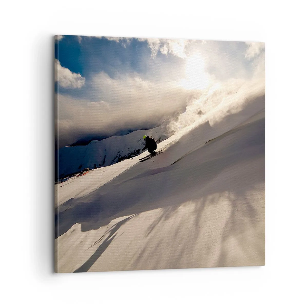 Tablou pe pânză - Provocarea munților - 60x60 cm