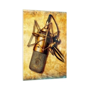 Tablou pe sticlă - Anii de aur ai radioului - 80x120 cm