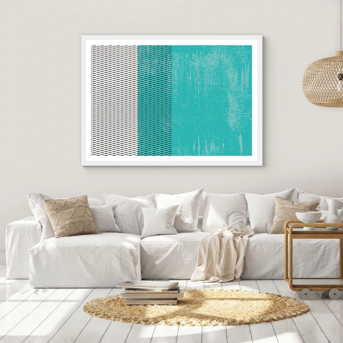Poster în ramă albă - Compoziție echilibrată - 40x30 cm