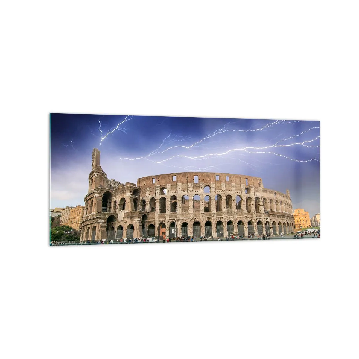 Tablou pe sticlă - Arena de luptă - 120x50 cm