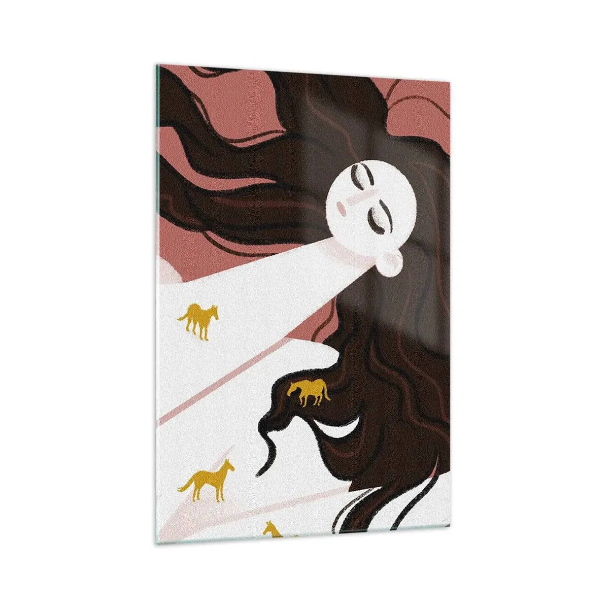 Tablou pe sticlă - Visul despre calul de aur - 70x100 cm