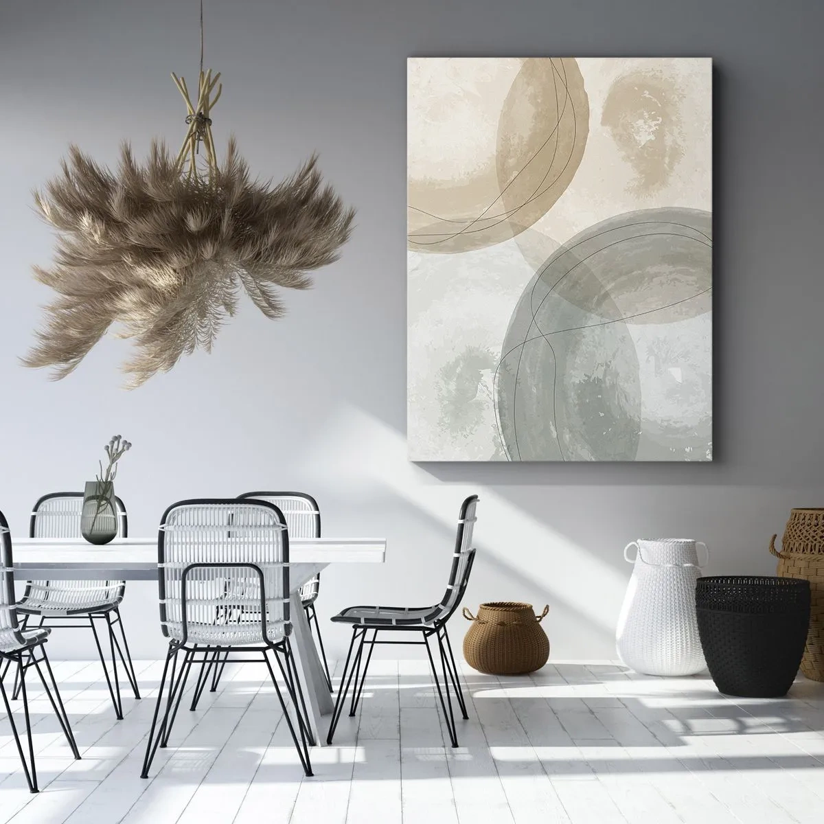 Tablou pe pânză - Întrepătrunderea lumilor - 45x80 cm