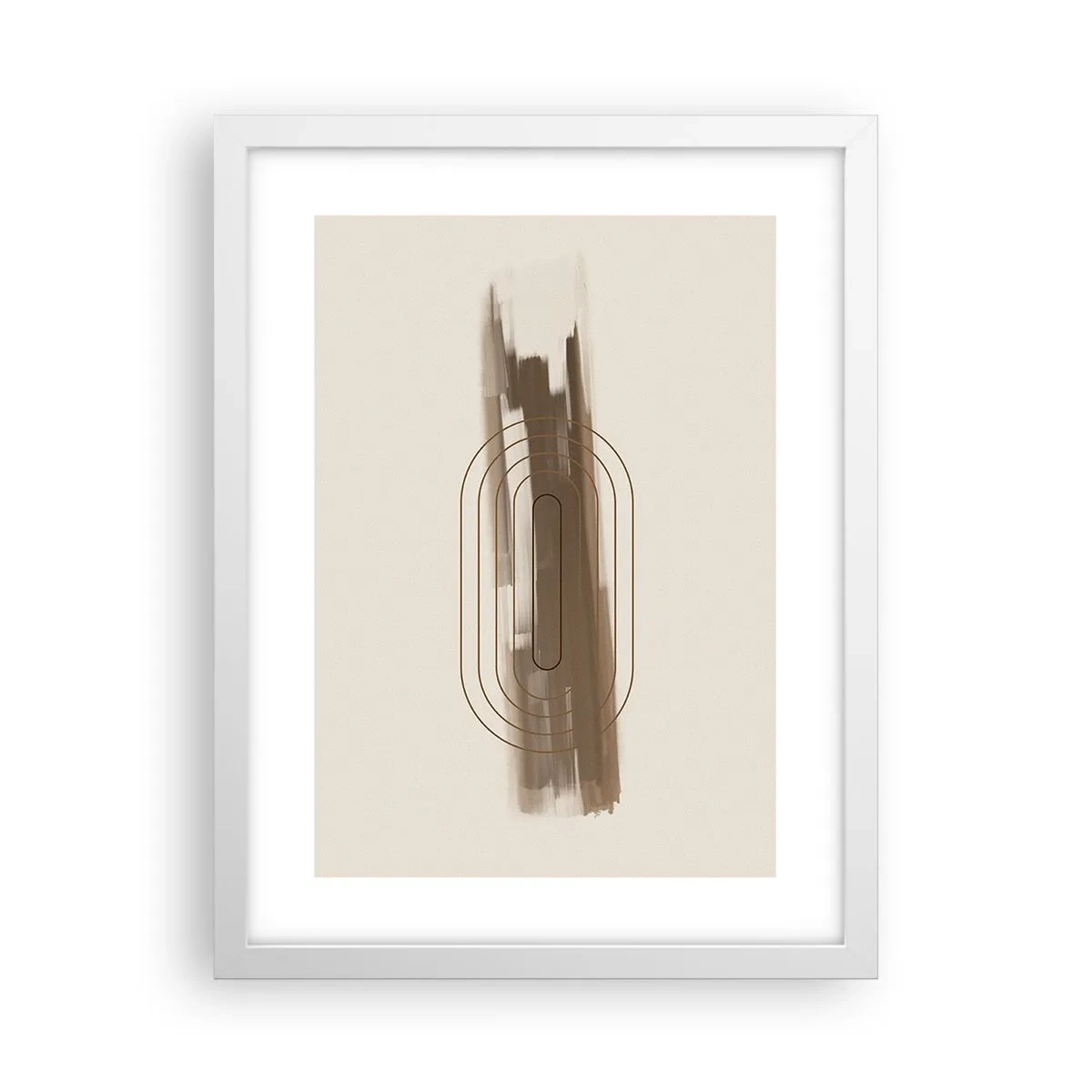 Poster în ramă albă - O adiere de gri - 30x40 cm