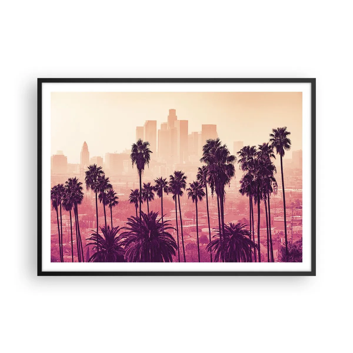 Poster în ramă neagră - Peisaj din California - 100x70 cm