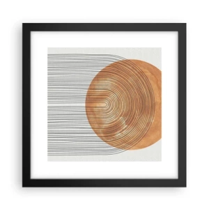 Poster în ramă neagră - Compoziția solară - 30x30 cm