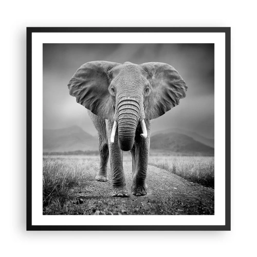 Poster în ramă neagră - Gazda te salută - 60x60 cm
