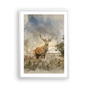 Poster în ramă albă - Demnitate - putere - măreție - 50x70 cm