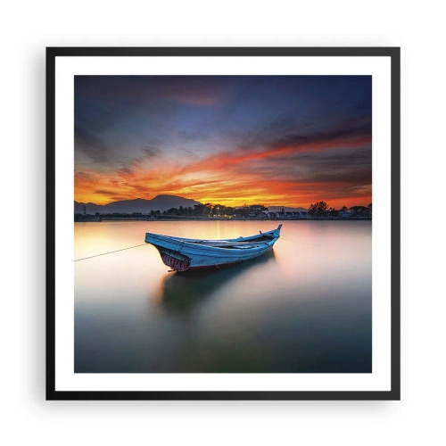 Poster în ramă neagră - O noapte bună înainte - 60x60 cm