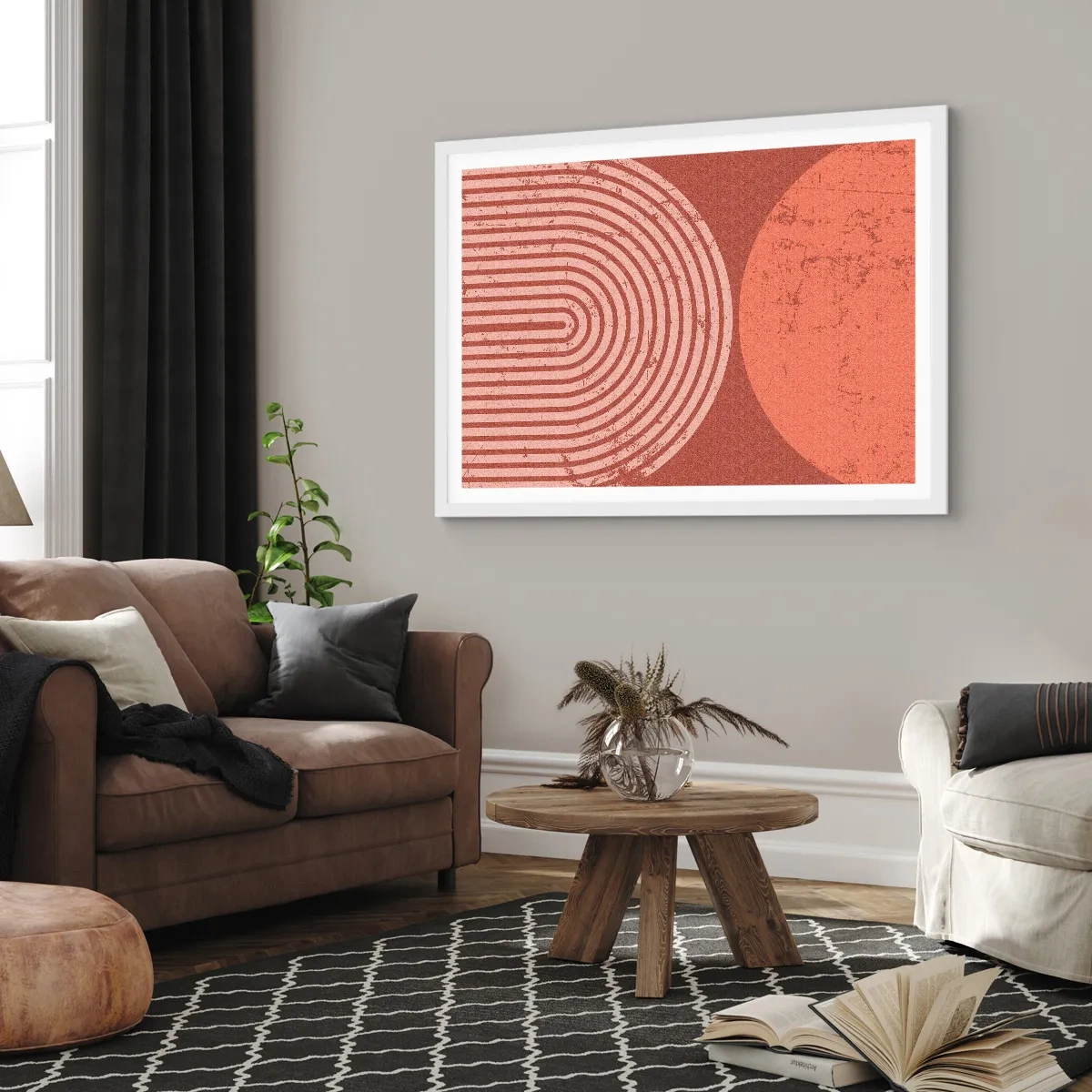 Poster în ramă albă - Relație strânsă - 40x30 cm