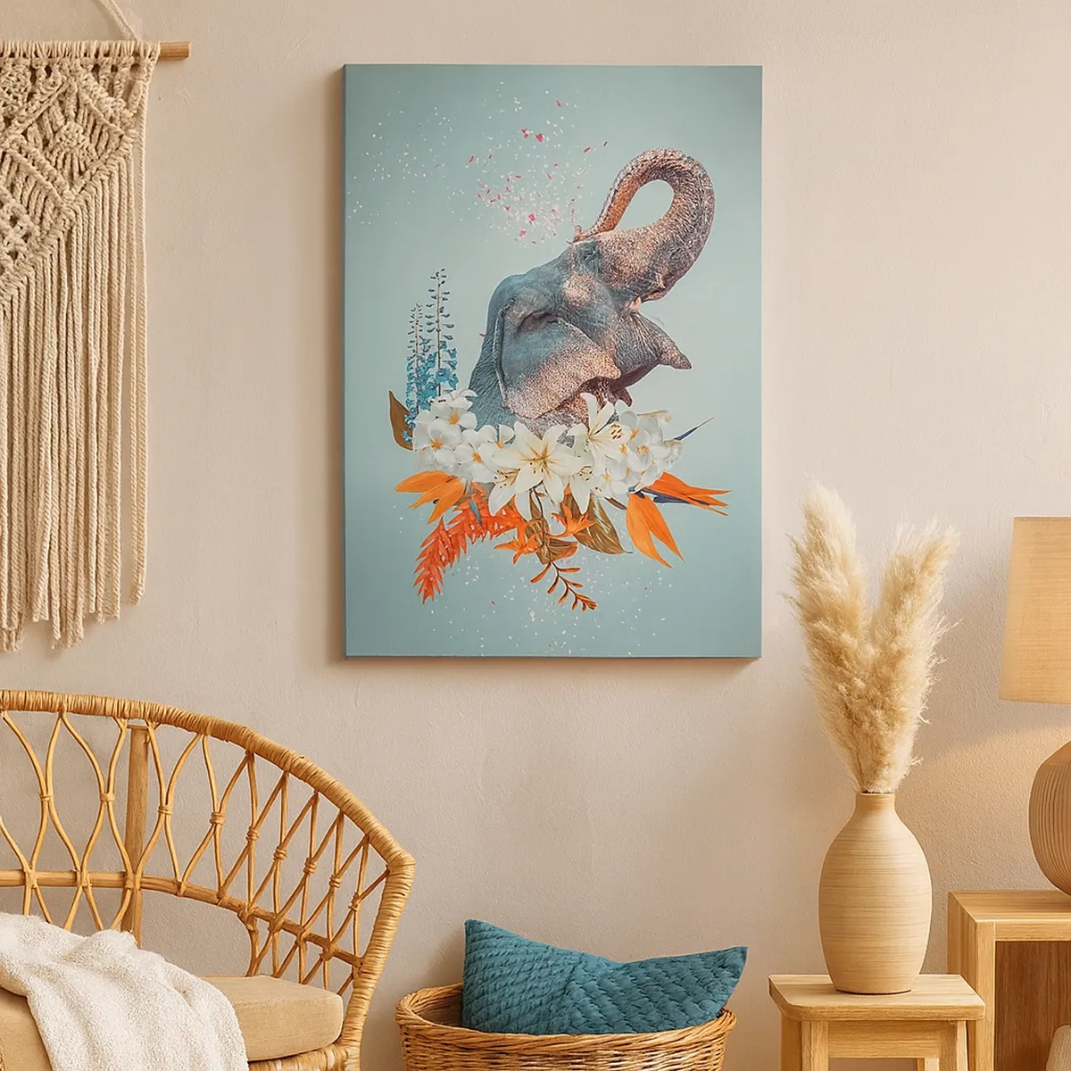 Tablou pe pânză - Urlet de bucurie - 50x70 cm