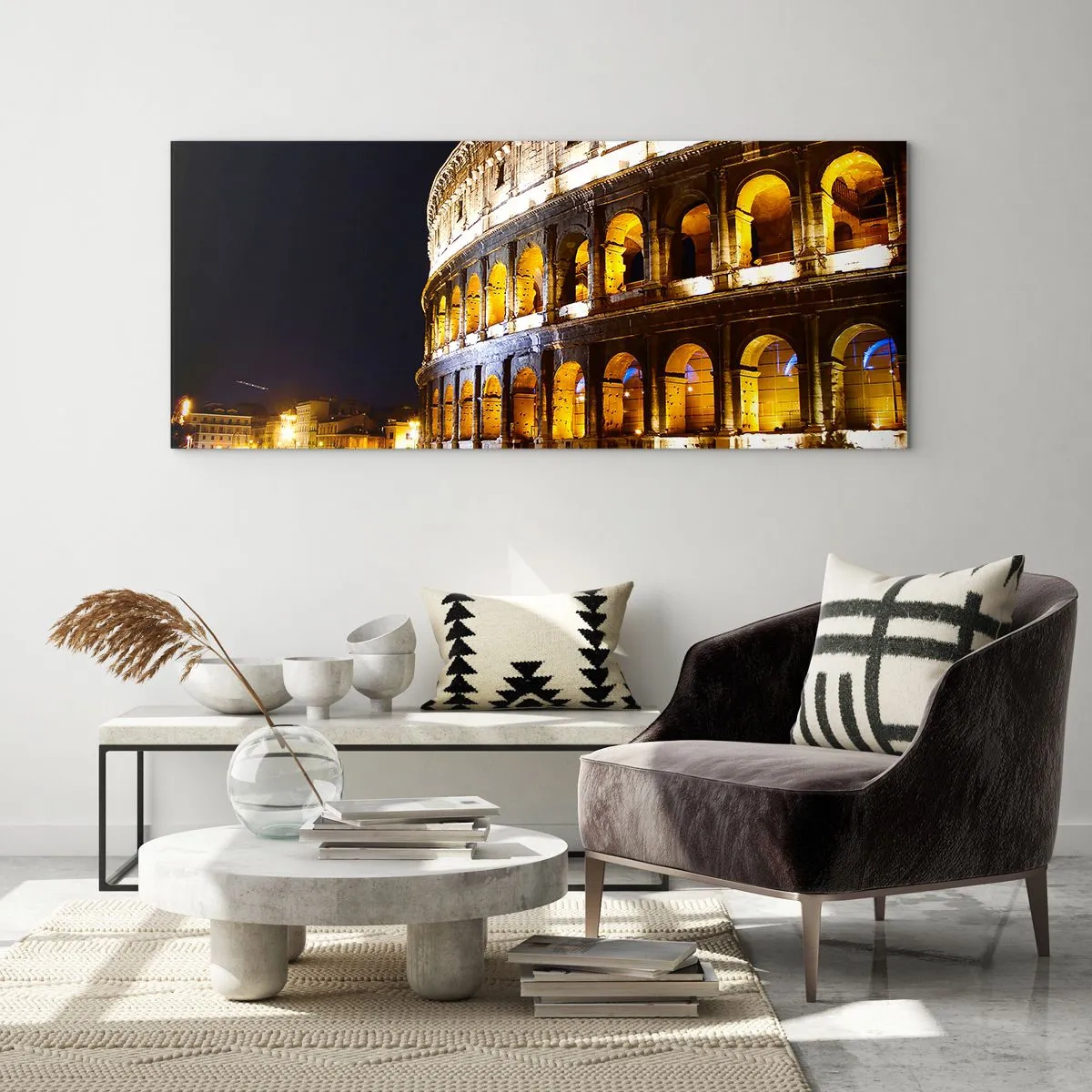 Tablou pe sticlă - Să înceapă jocurile - 100x40 cm