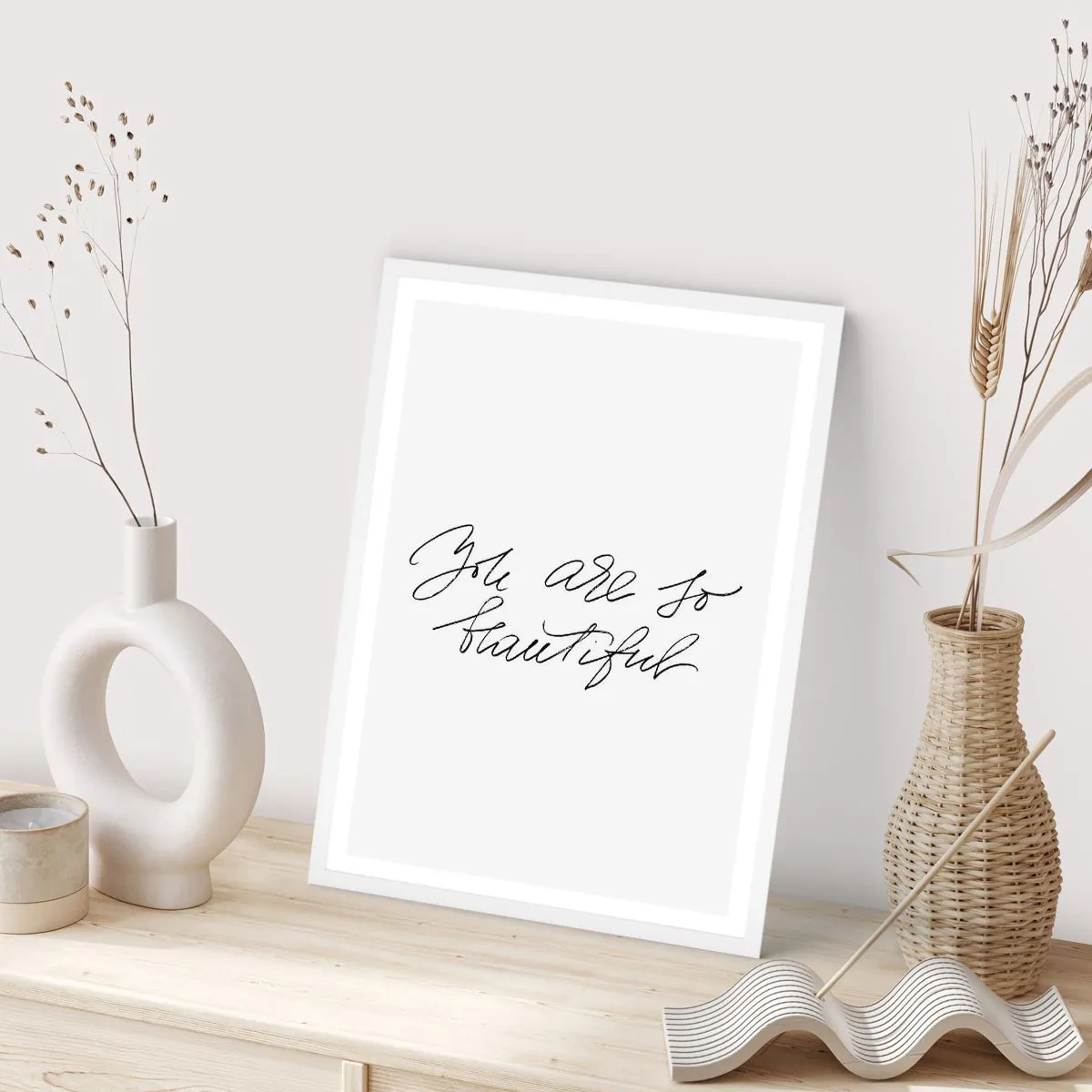 Poster în ramă albă - Serios, crede-mă... - 61x91 cm