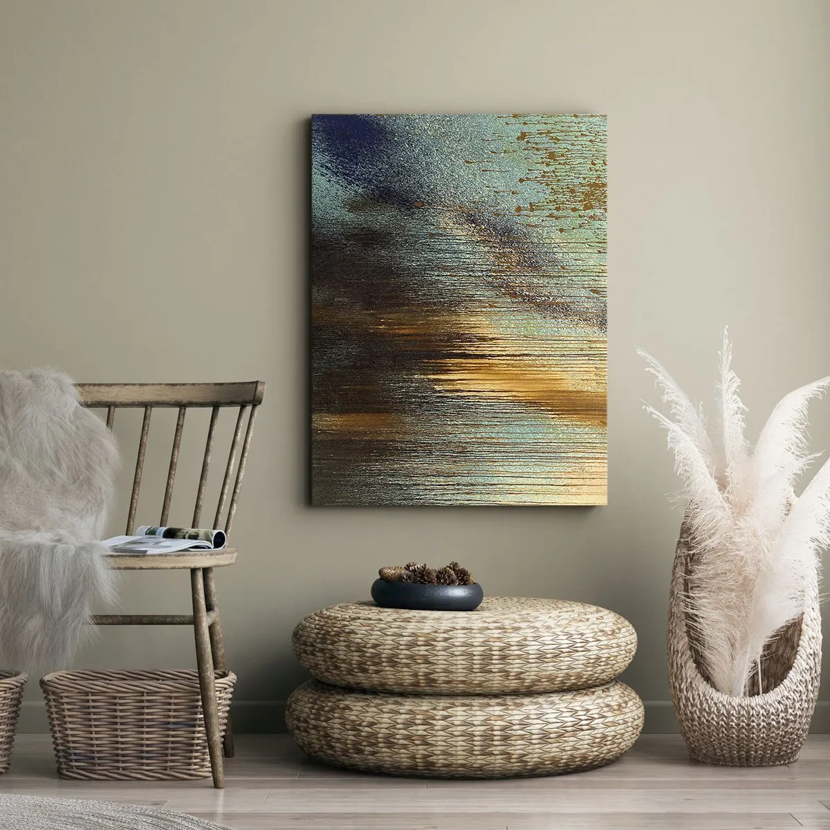 Tablou pe pânză - O compoziție cromatică neaccidentală - 50x70 cm
