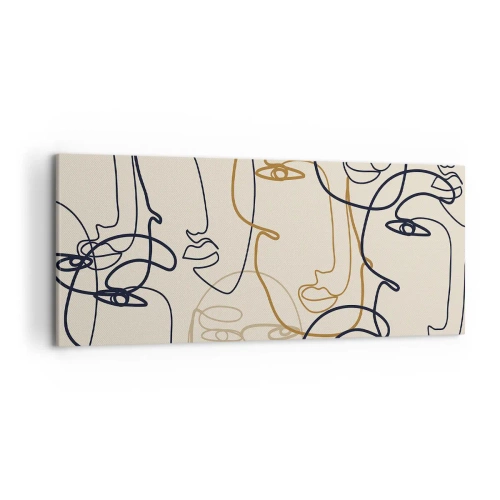 Tablou pe pânză - Portret multiplicat - 120x50 cm