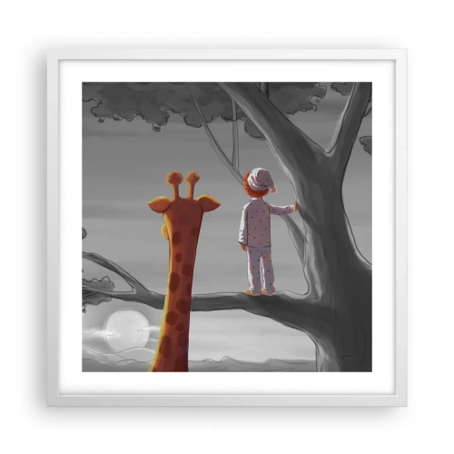 Poster în ramă albă - Acest lucru se întâmplă cu adevărat - 50x50 cm