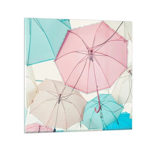 Tablou pe sticlă - Uneori soare, alteori ploaie - 60x60 cm