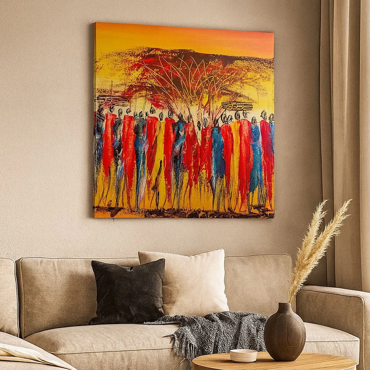 Tablou pe pânză - Acolo, acolo, acolo, acolo se duc - 30x30 cm