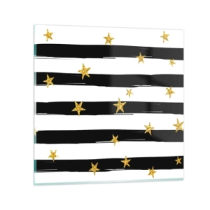 Tablou pe sticlă - Cu toții ne-am născut sub o stea norocoasă - 40x40 cm