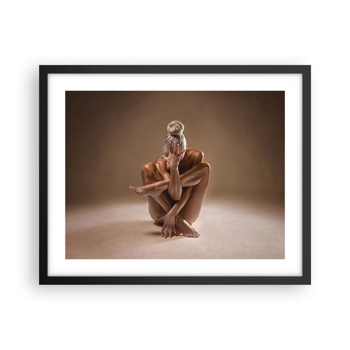 Poster în ramă neagră - Unitatea trupului și a spiritului - 50x40 cm