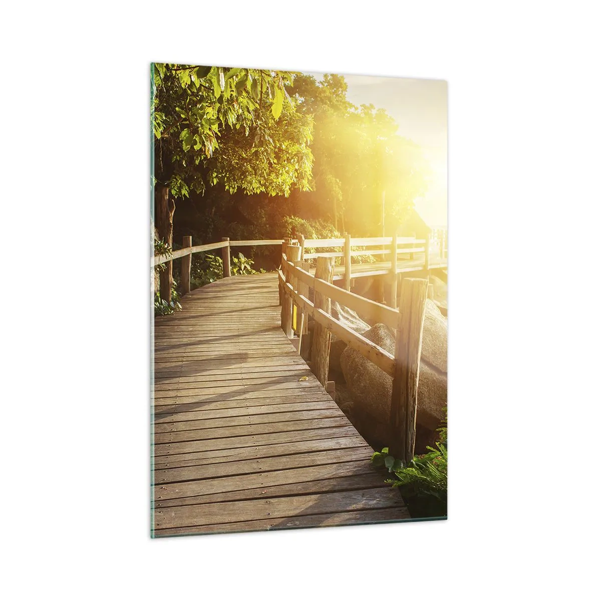 Tablou pe sticlă - O altă curbă, o altă minune - 50x70 cm