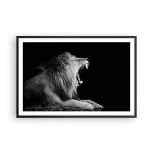 Poster în ramă neagră - Fără nici o ezitare - 91x61 cm