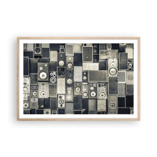 Poster în ramă de stejar deschis - Și totul este în regulă - 91x61 cm