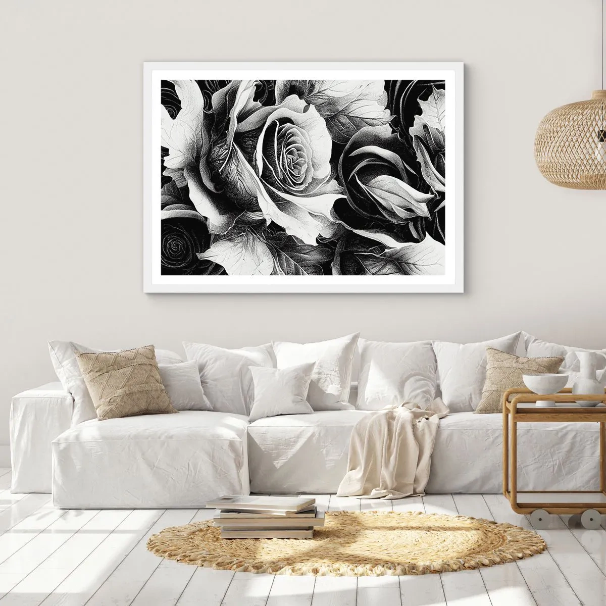 Poster în ramă albă - Mereu regina - 70x50 cm