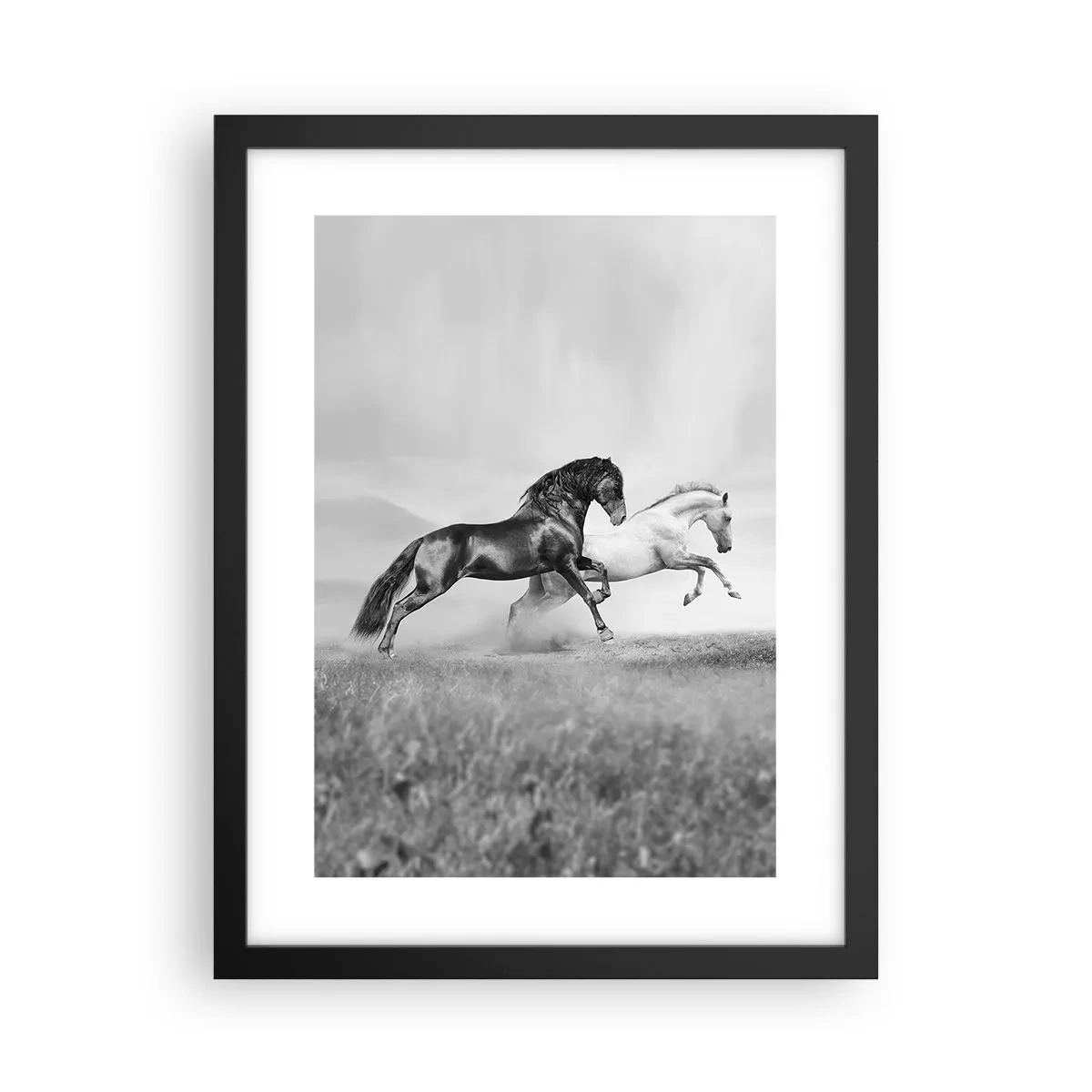Poster în ramă neagră - Îngeri și demoni - 30x40 cm