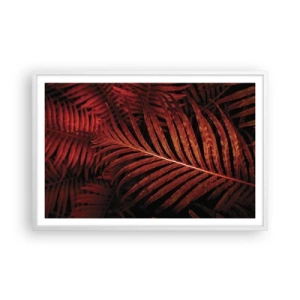 Poster în ramă albă - Ardoarea vieții - 91x61 cm