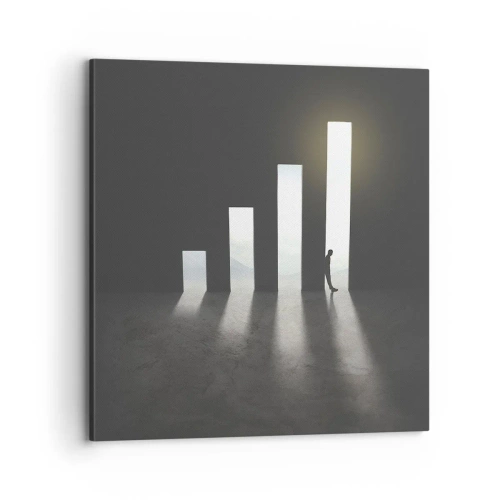 Tablou pe pânză - Succesul - o impresie - 70x70 cm